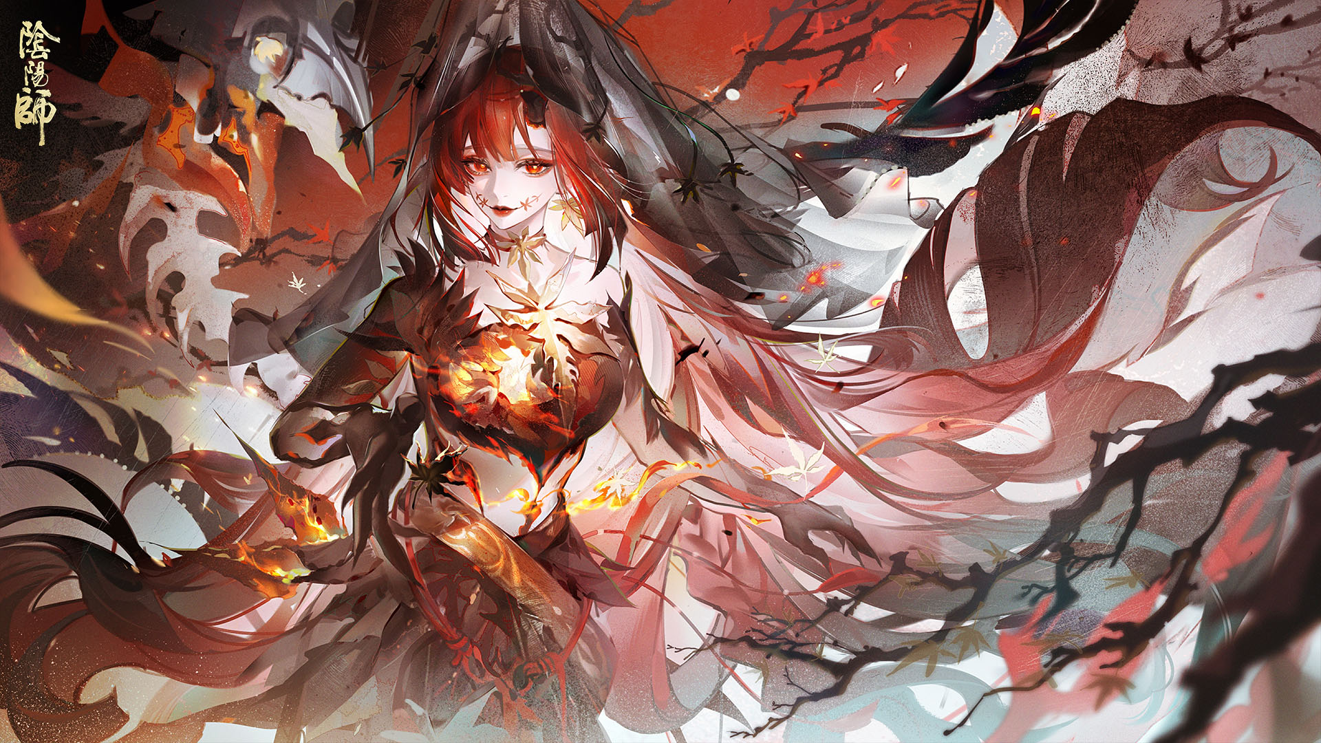 燃枫蚀骨,红妆未烬《阴阳师》心狩鬼女红叶典藏新皮肤上线