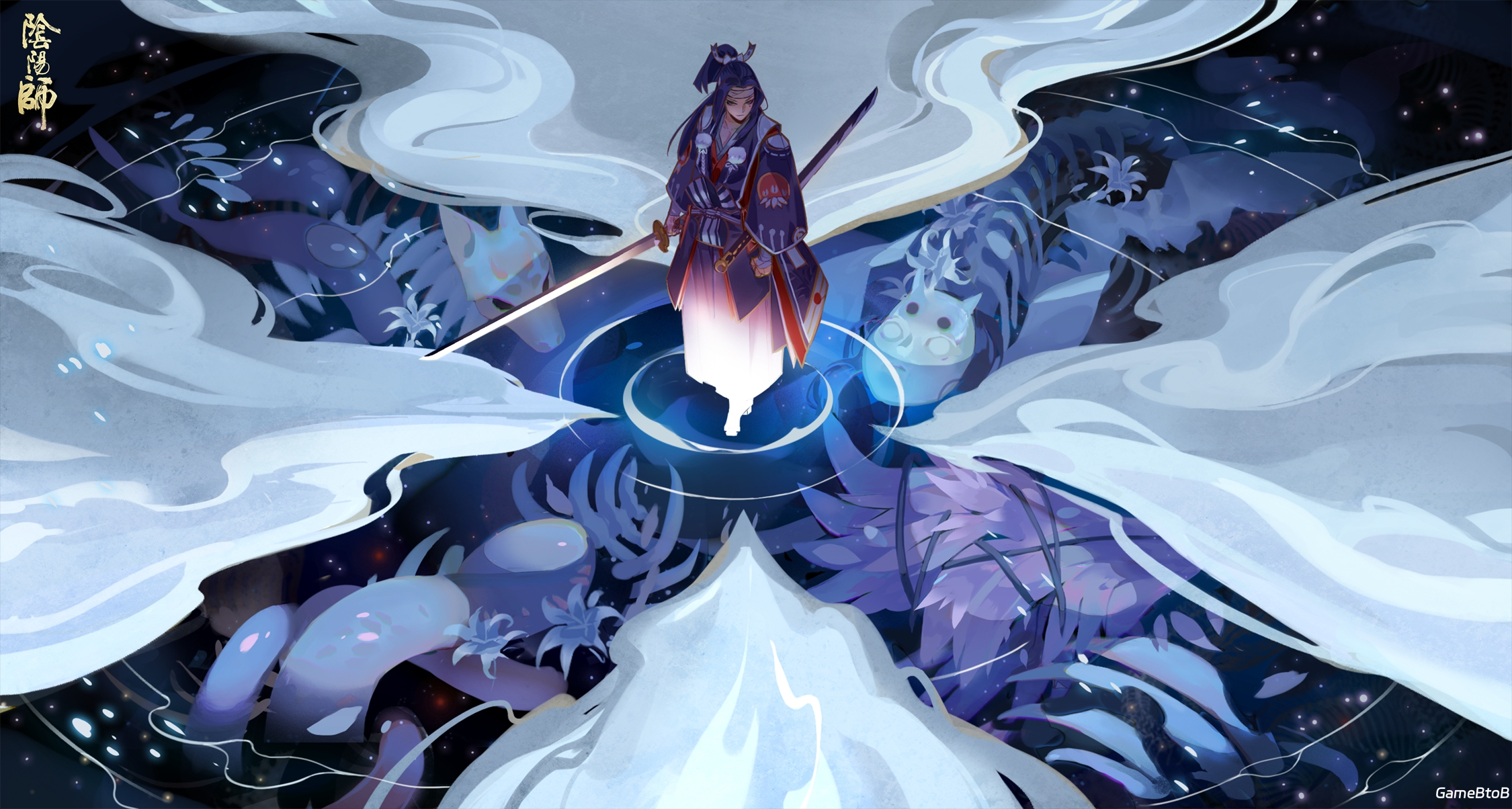 苍狼啸月,暗影狩魂《阴阳师》鬼切花合战新皮肤即将上线!